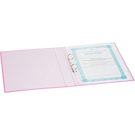 Папка на 2-х кольцах №1 School Kitty 35 мм розовая до 220 листов