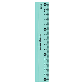 Линейка 15см Berlingo "Instinct", пластиковая, ассорти, европодвес