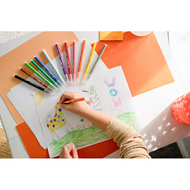 Фломастеры Bic Kid Couleur 12 цветов для маленьких детей (вентилируемые колпачки) фото Фломастеры Bic Kid Couleur 12 цветов для маленьких детей (вентилируемые колпачки)