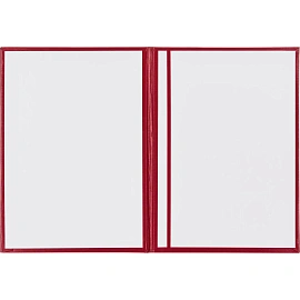 Папка адресная А4 балакрон красная