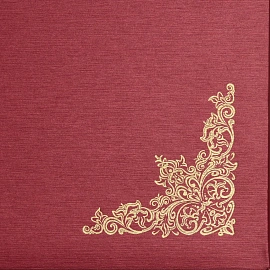 Папка адресная А4 балакрон красная