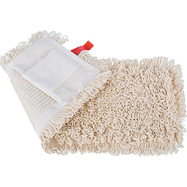 Насадка МОП для швабры-флаундера (плоской) Luscan хлопок 50x13 см бежевая