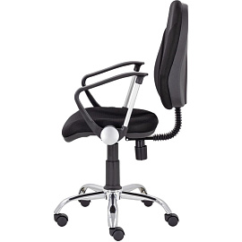 Кресло офисное Клио черное (ткань, металл)