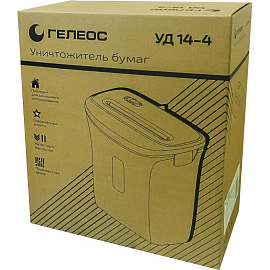 Шредер (уничтожитель документов) Гелеос УД14-4 4-й уровень секретности объем корзины 14 л