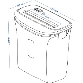 Шредер (уничтожитель документов) Гелеос УД14-4 4-й уровень секретности объем корзины 14 л