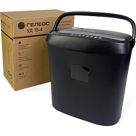 Шредер (уничтожитель документов) Гелеос УД15-4 4-й уровень секретности объем корзины 15 л
