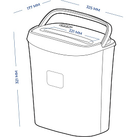 Шредер (уничтожитель документов) Гелеос УД15-4 4-й уровень секретности объем корзины 15 л