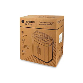 Шредер (уничтожитель документов) Гелеос УМ22-4 4-й уровень секретности объем корзины 22 л