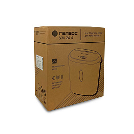 Шредер (уничтожитель документов) Гелеос УМ24-4 4-й уровень секретности объем корзины 24 л