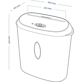 Шредер (уничтожитель документов) Гелеос УМ24-4 4-й уровень секретности объем корзины 24 л