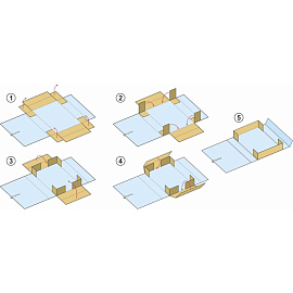 Папка архивная на 2-х завязках Attache А4 70 мм бумвинил до 700 листов красная складная