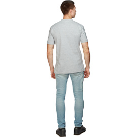 Футболка поло серая короткий рукав (размер XXL)