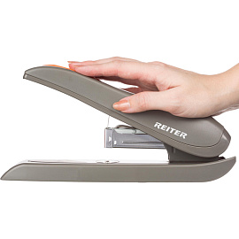 Степлер мощный Reiter RG HS-60 до 60 листов серый/оранжевый (скобы № 23/10)