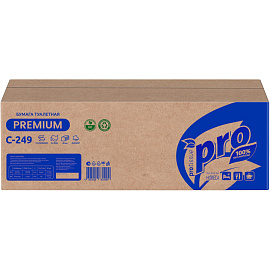 Бумага туалетная листовая Protissue T3 2-слойная белый 40 пачек по 250 листов (С249)