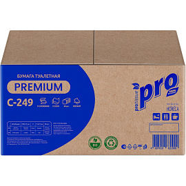 Бумага туалетная листовая Protissue T3 2-слойная белый 40 пачек по 250 листов (С249)