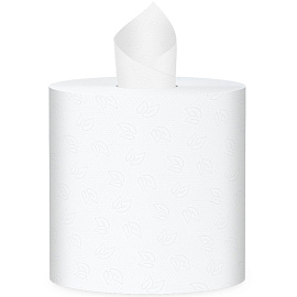 Полотенца бумажные рулонные с центральной вытяжкой PROtissue M2 1-слойные белые 6 рулонов по 275 метров (C195)