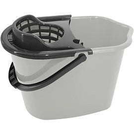 Ведро с отжимом York 10 л пластик (сливной носик) фото Ведро с отжимом York 10 л пластик (сливной носик)