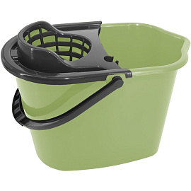 Ведро с отжимом York 10 л пластик (сливной носик) фото Ведро с отжимом York 10 л пластик (сливной носик)