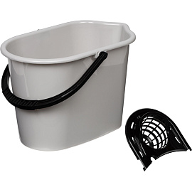 Ведро с отжимом York 10 л пластик (сливной носик) фото Ведро с отжимом York 10 л пластик (сливной носик)