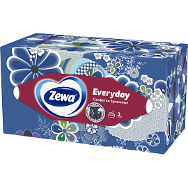 Салфетки косметические Zewa Everyday 2-слойные (250 штук в упаковке)