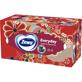 Салфетки косметические Zewa Everyday 2-слойные (250 штук в упаковке)