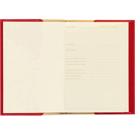 Ежедневник недатированный Bruno Visconti Sorrento искусственная кожа А5 136 листов красный