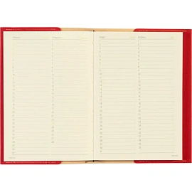 Ежедневник недатированный Bruno Visconti Sorrento искусственная кожа А5 136 листов красный