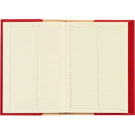 Ежедневник недатированный Bruno Visconti Sorrento искусственная кожа А5 136 листов красный