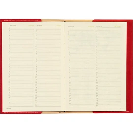 Ежедневник недатированный Bruno Visconti Sorrento искусственная кожа А5 136 листов красный