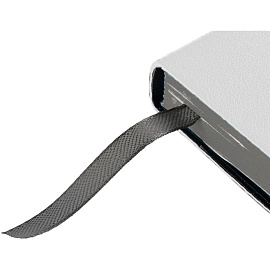 Ежедневник недатированный Bruno Visconti Megapolis Soft искусственная кожа А5 136 листов белый с фиксирующей резинкой (чёрный обрез)