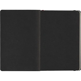 Ежедневник недатированный Bruno Visconti Megapolis Soft искусственная кожа А5 136 листов белый с фиксирующей резинкой (чёрный обрез)