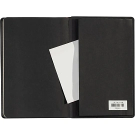 Ежедневник недатированный Bruno Visconti Megapolis Soft искусственная кожа А5 136 листов белый с фиксирующей резинкой (чёрный обрез)