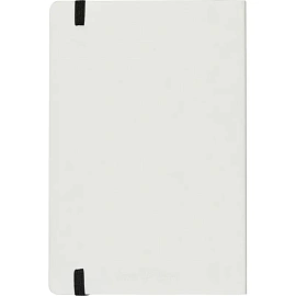 Ежедневник недатированный Bruno Visconti Megapolis Soft искусственная кожа А5 136 листов белый с фиксирующей резинкой (чёрный обрез)