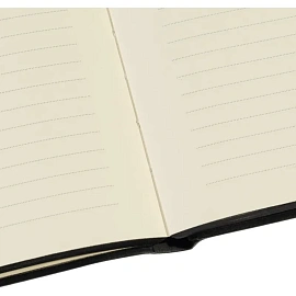 Ежедневник недатированный Bruno Visconti Megapolis Soft искусственная кожа А5 136 листов белый с фиксирующей резинкой (чёрный обрез)