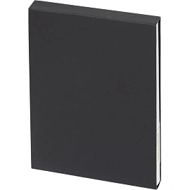 Ежедневник недатированный Bruno Visconti Megapolis Soft искусственная кожа А5 136 листов белый с фиксирующей резинкой (чёрный обрез)