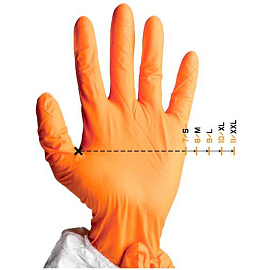 Перчатки КЩС нитриловые Jeta Safety JN711 с хлопковым напылением зеленые (размер 9, L)