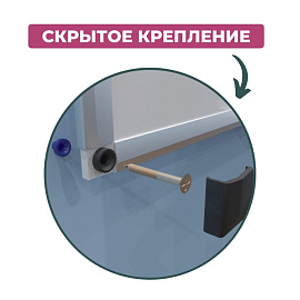 Доска магнитно-маркерная Attache (Attache Economy) Ultra Black 60x90 см односекционная с лаковым покрытием (полочка для маркеров)