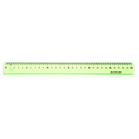 Линейка Attache Bright Colours 30 см пластиковая зеленая
