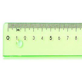 Линейка Attache Bright Colours 30 см пластиковая зеленая