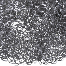 Губка-мочалка для посуды металлическая 8x8 см 34 г (3 штуки в упаковке)