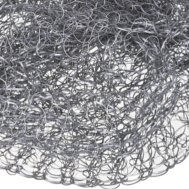 Губка-мочалка для тефлона КонтинентПак металлическая 9x9 см 14 г (10 штук в упаковке)