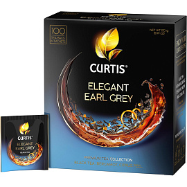 Чай черный Curtis Elegant Earl Grey 100 сашет (бергамот)