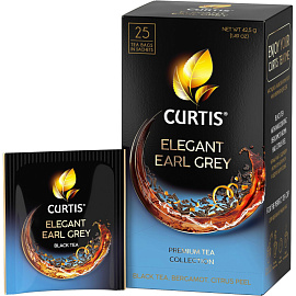 Чай черный Curtis Elegant Earl Grey 25 сашет (бергамот)