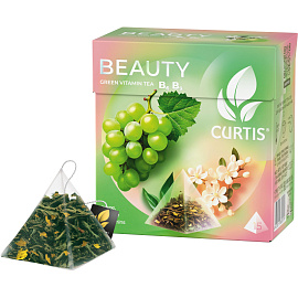 Чай зеленый Curtis Beauty 15 пирамидок (виноград, жасмин)