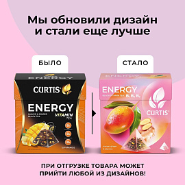 Чай черный Curtis Energy 15 пирамидок (имбирь, манго)