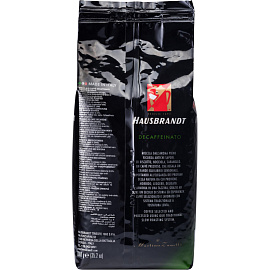 Кофе в зернах Hausbrandt Decaffeinated без кофеина арабика 100% 1 кг (пакет)