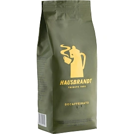 Кофе в зернах Hausbrandt Decaffeinated без кофеина арабика 100% 1 кг (пакет)