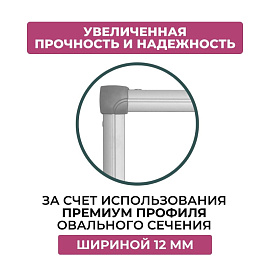 Доска магнитно-маркерная Attache Twist 100x120 см односекционная с лаковым покрытием (на колёсиках, поворотная, полочка для маркеров)
