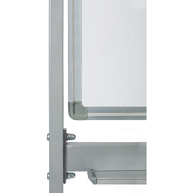 Доска магнитно-маркерная Attache Twist 100x180 см односекционная с лаковым покрытием (на колёсиках, поворотная, полочка для маркеров)