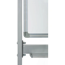 Доска магнитно-маркерная Attache Twist 100x150 см односекционная с лаковым покрытием (на колёсиках, поворотная, полочка для маркеров)